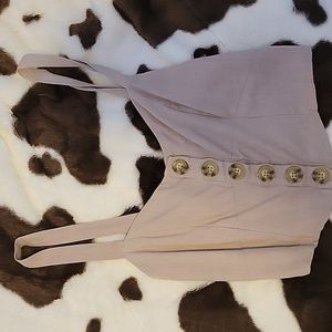 Lottie Moss Beige Top